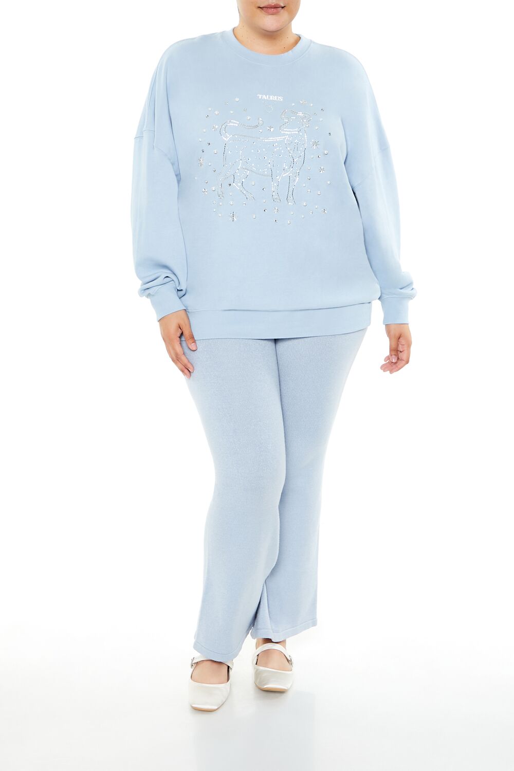 Plus Size Beaded Taurus Pullover - Image 2