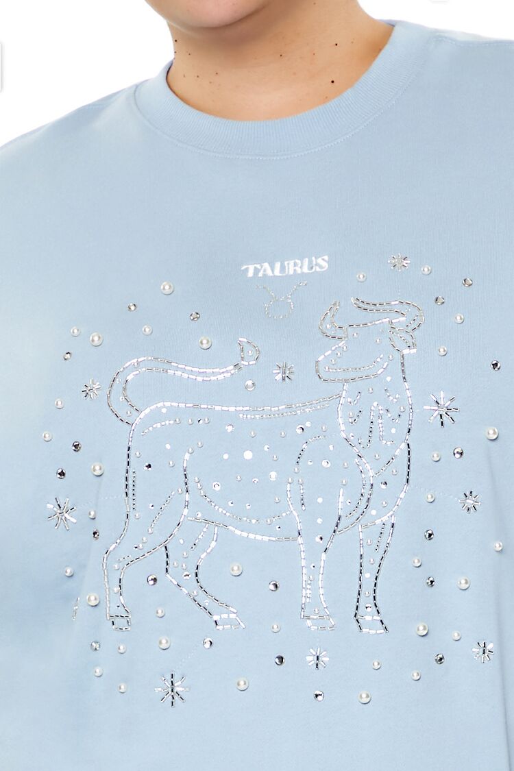 Plus Size Beaded Taurus Pullover - Image 3