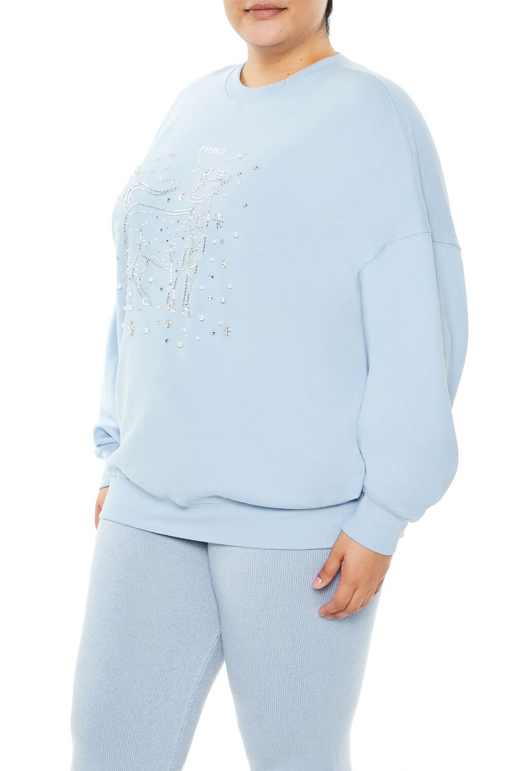 Plus Size Beaded Taurus Pullover - Image 4