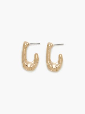 Hammered Geo Drop Earrings