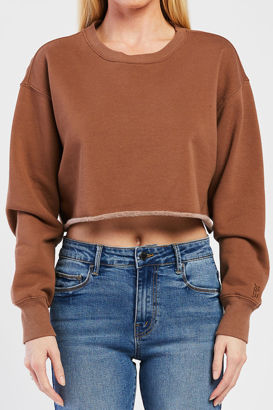 Maverick Long Sleeve Cropped Sweatshirt - Image 3