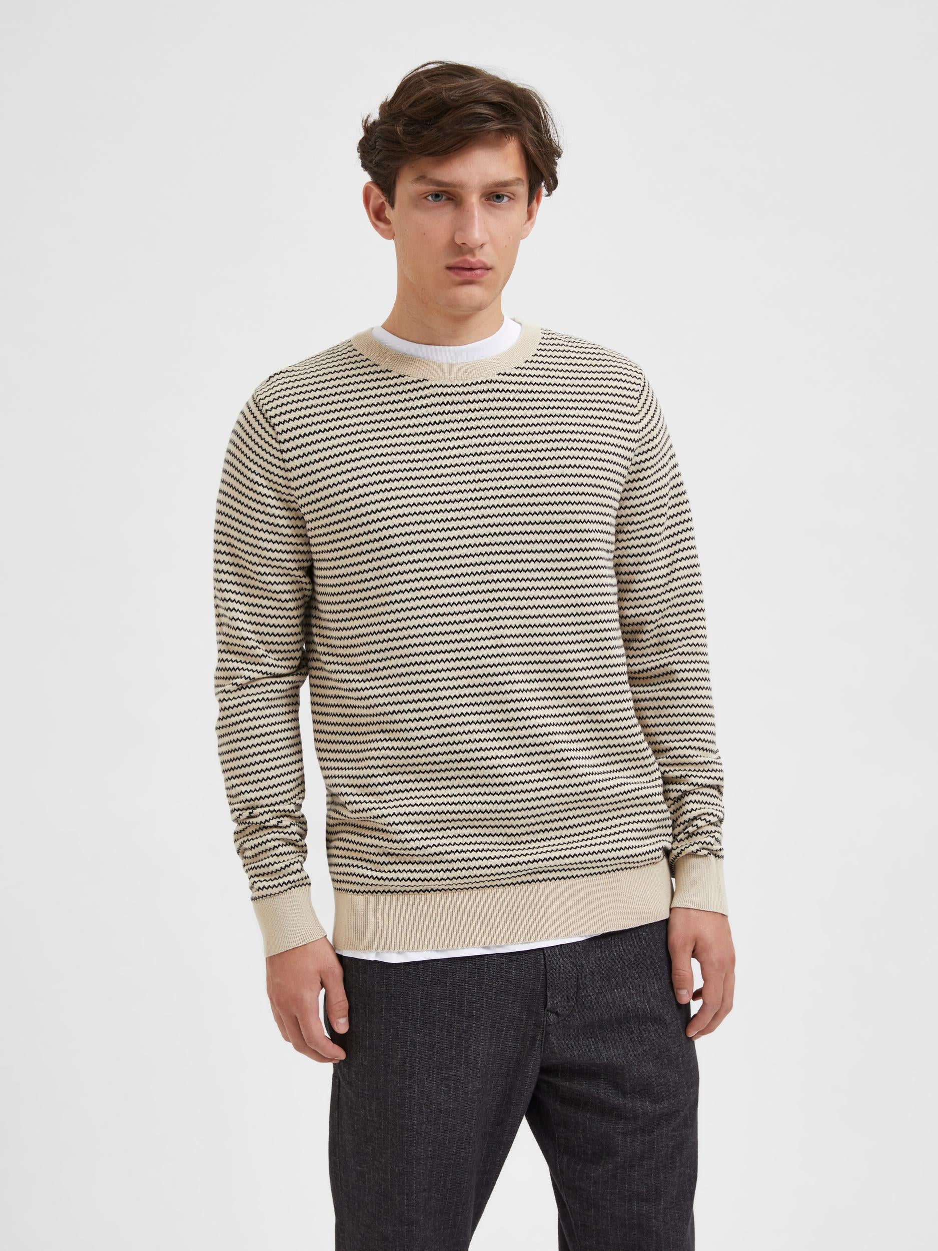 Robin Knit Stripe Crew Neck - Image 2