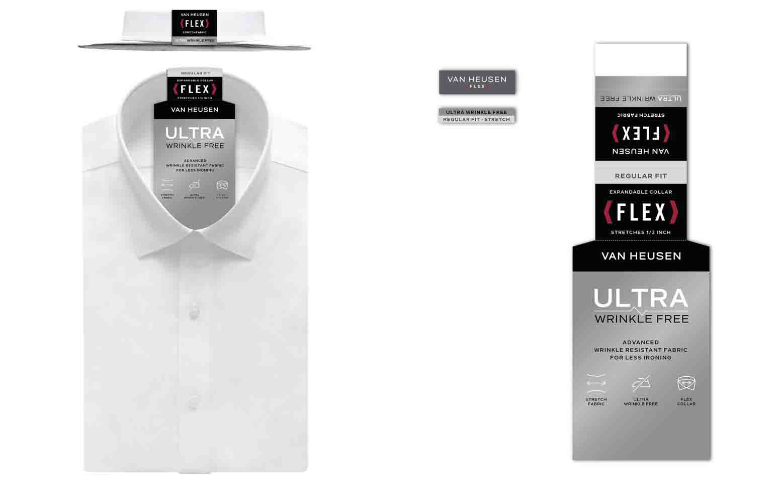 Van Heusen Regular Fit Ultra Wrinkle Free Stretch FLEX Solid - Image 4