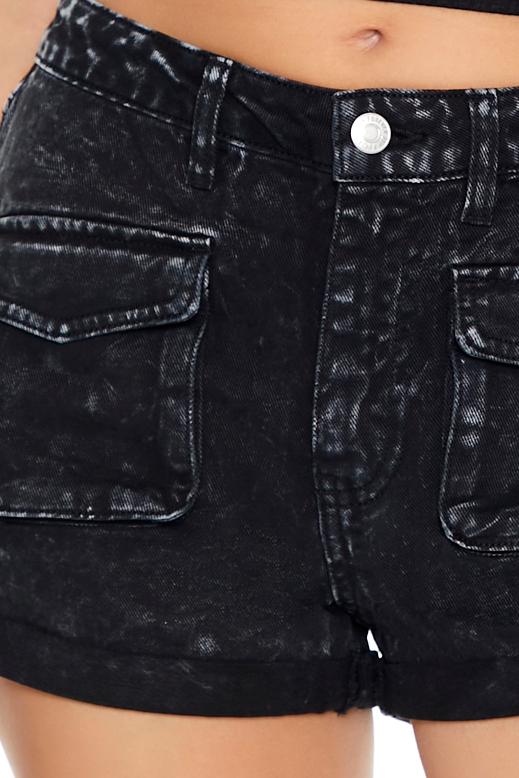 Mineral Wash Denim Shorts - Image 6