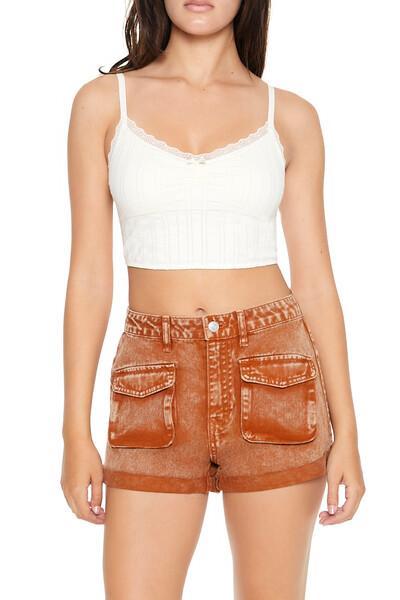 Mineral Wash Denim Shorts - Image 10